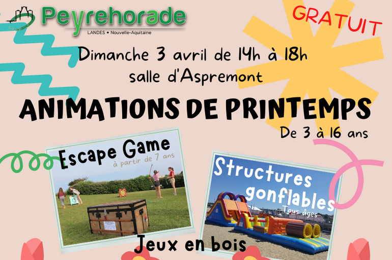 ANIMATIONS DE PRINTEMPS